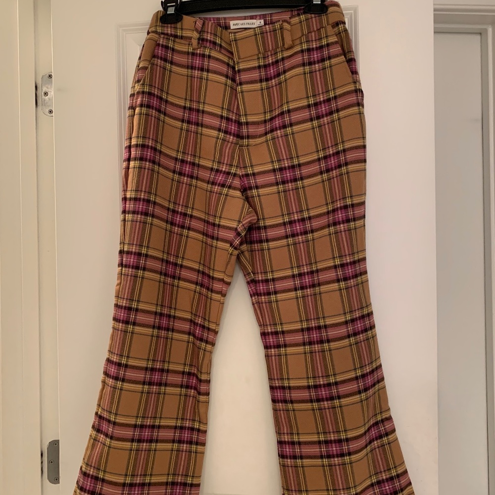Avec Les Filles plaid pants